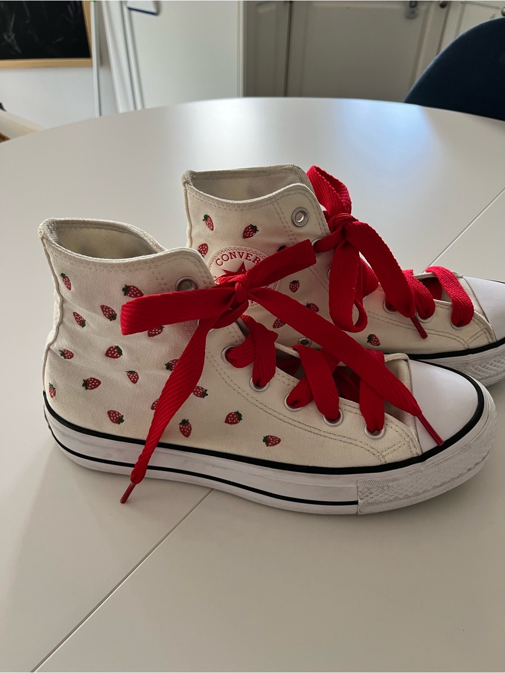 Converse High-Top Strawberry Chuck Taylor’s